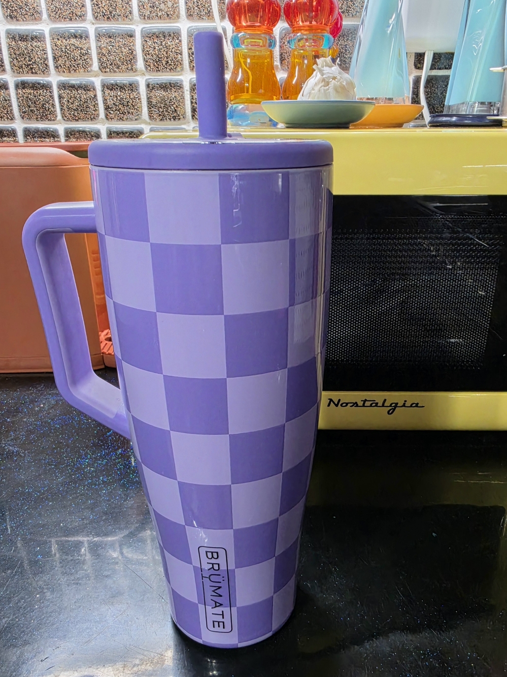 Brumate 40oz Era Purple Checkered. Brand New, never used. Limited edition.